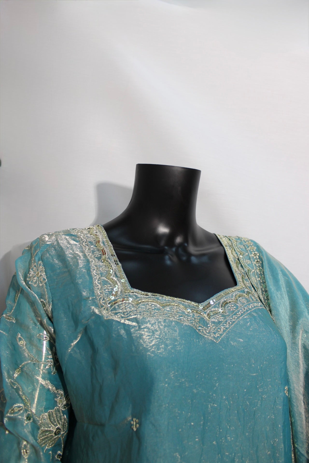 Blue Embroidered Panjabi Set